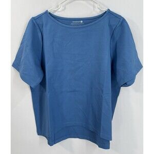 Betabrand New XL Blue Stretch Top Boxy Hi-Low